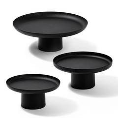 Set van 3 Noxte metalen displaystandaards, zwart