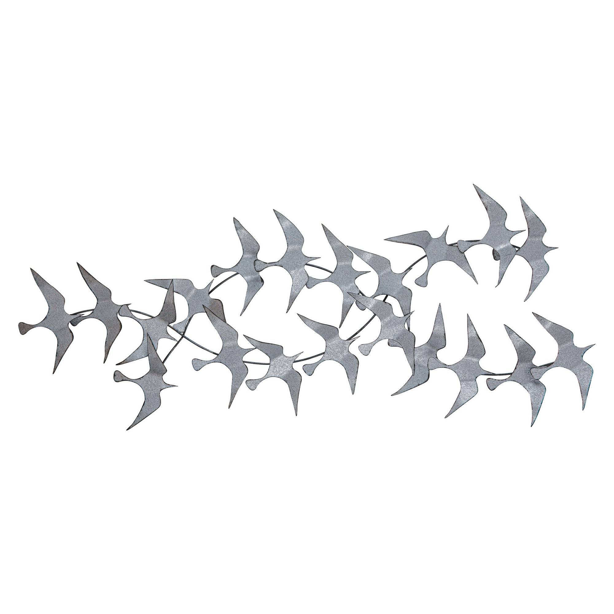 Decorazione da parete Uccelli Tahima L112xH50cm Metallo Argento