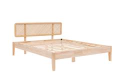 Minimalistisches Einzelbett Izabel 90x190cm Helles Holz