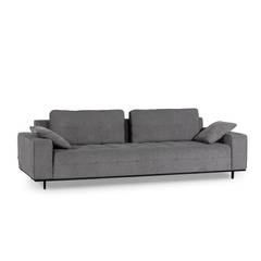 Mowo 4-Sitzer-Sofa Leinen gepolstert Grau