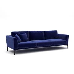 4-Sitzer-Sofa Erop Velours Blau