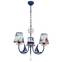 Hakus Blauw Metalen 3-lichts hanglamp voor kinderkamer met maritiem thema