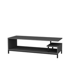 Kyrisa design TV-meubel L120cm Zwart metaal en antraciet hout
