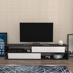Bosaw TV-meubel L160cm Antraciet en Wit