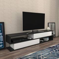 Bosaw TV-meubel L160cm Antraciet en Wit