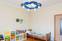 Deckenleuchte 5 Lampen Design für Kinderzimmer Flipper Motiv Galaxie Blau