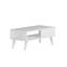 Samar Tavolino da Salotto in Stile Scandinavo 58x43,3 cm Legno Bianco