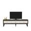 Hedendaagse stijl TV-meubel Karinix L180cm Donker hout en wit