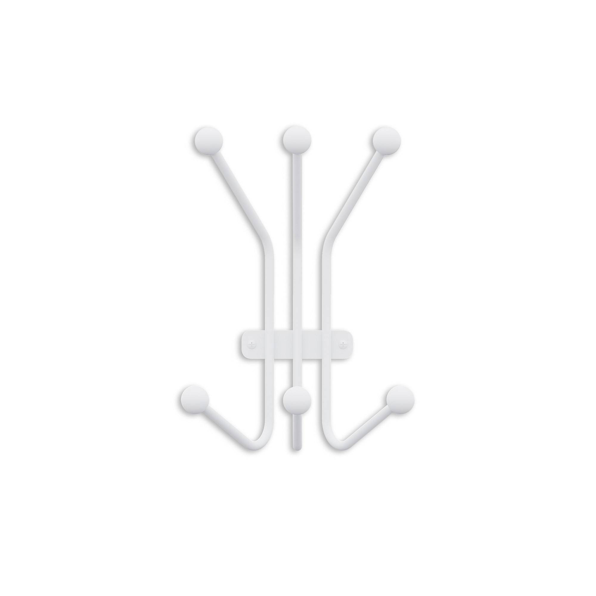 Uniko Garderobenhaken B23xH30cm Metall Weiß