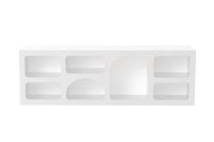 Konsole im zeitgenössischen Stil Antareso B160xH51cm Weiß