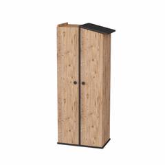 Kledingkast met 2 Donall deuren L72cm Natuurlijk hout en Antraciet