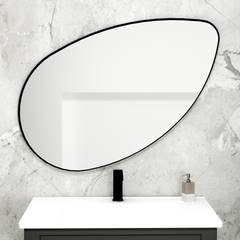 Miroir décoratif asymétrique Asina Cadre Noir