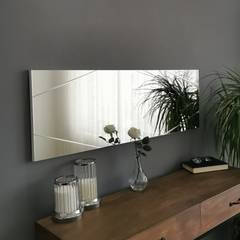 Espejo decorativo Magsonna L105xH35cm Plata