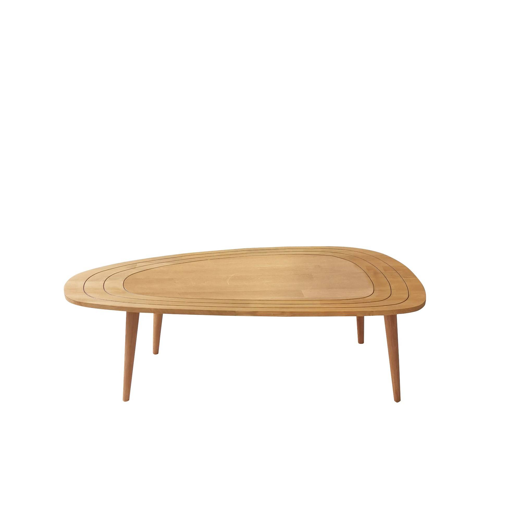 Tiki salontafel 115x50cm Licht massief hout