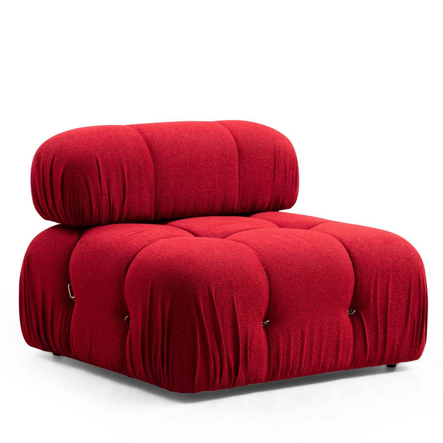 Sessel oder Modul 1-Sitzer Nourhane Stoff Rot