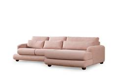 Sofá de diseño esquina derecha Anvel Corduroy Pink