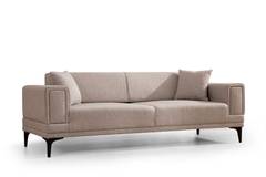 3-Sitzer-Sofa, umwandelbar, Vertice Stoff Canvas Taupe