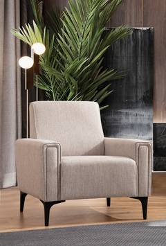 Fauteuil Vertice Stof Taupe