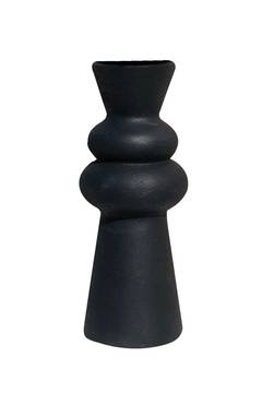 Vaso design Emla H29cm Ceramica nera