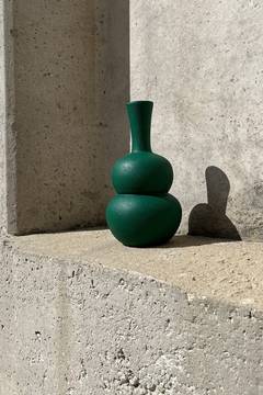 Vaso design Poply H26cm Ceramica Verde