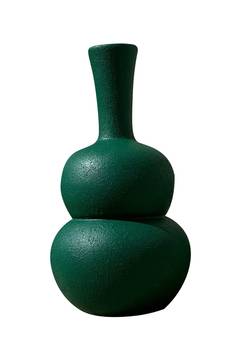 Vaso design Poply H26cm Ceramica Verde