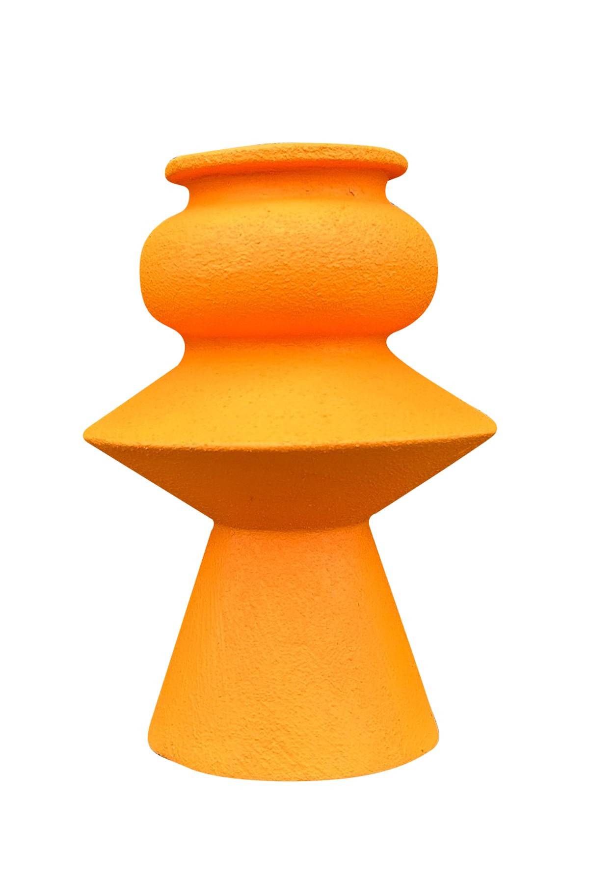 Cantic design vaas H20cm Keramiek Oranje