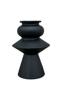 Vaso design Cantic H20cm Ceramica nera