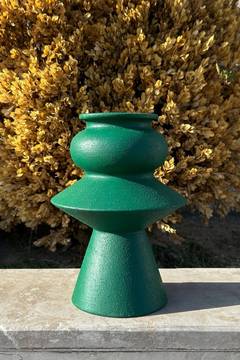 Vaso design Cantic H20cm Ceramica verde