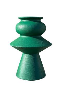 Vase design Cantic H20cm Céramique Vert