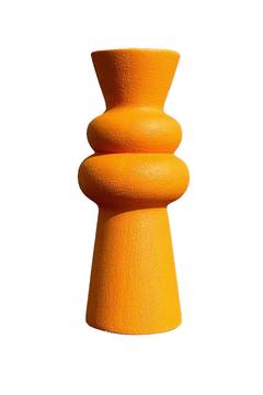 Vaso di design Emla H29cm Ceramica Arancione