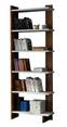 Amplo Bücherregal B46,8cm Dunkles Holz und Weiß