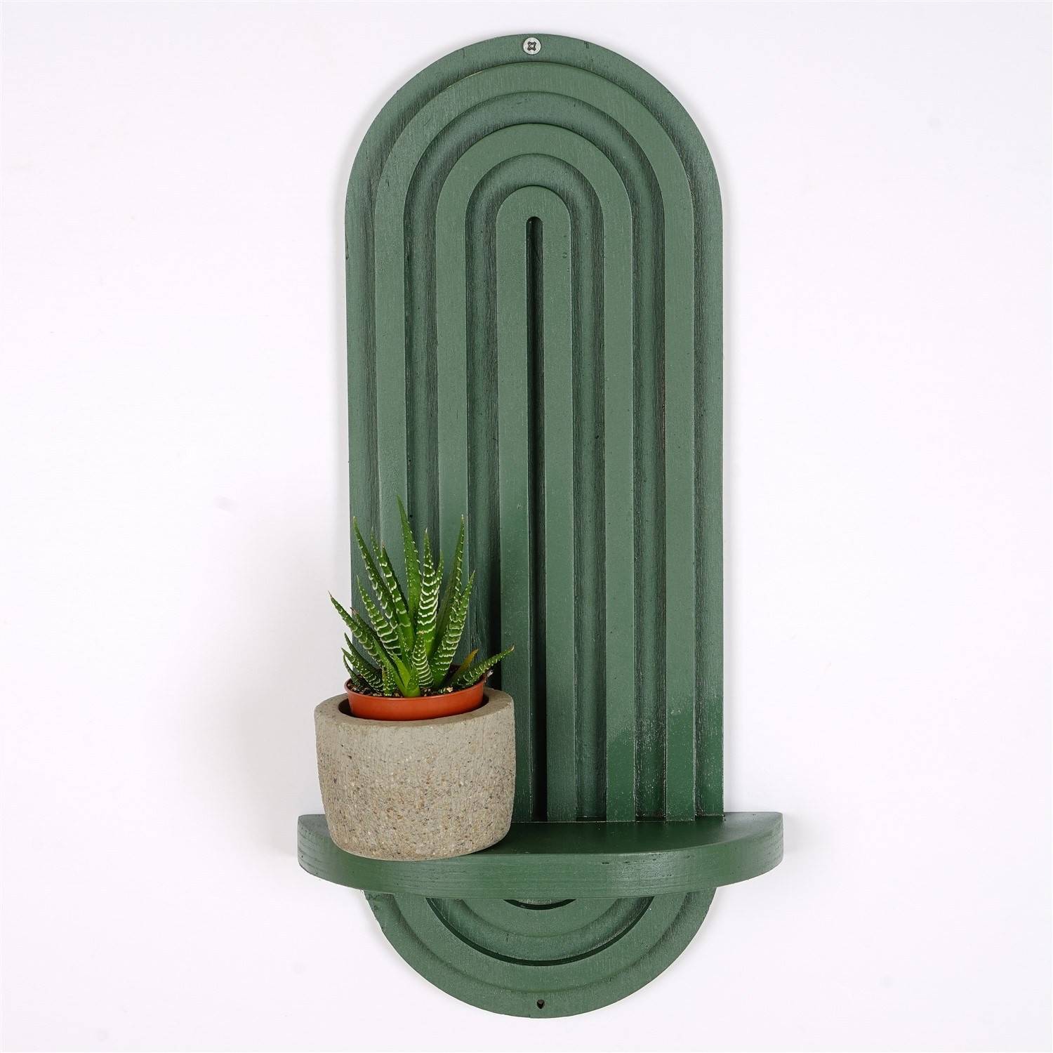 Iosy Groen Houten Decoratieve Plank