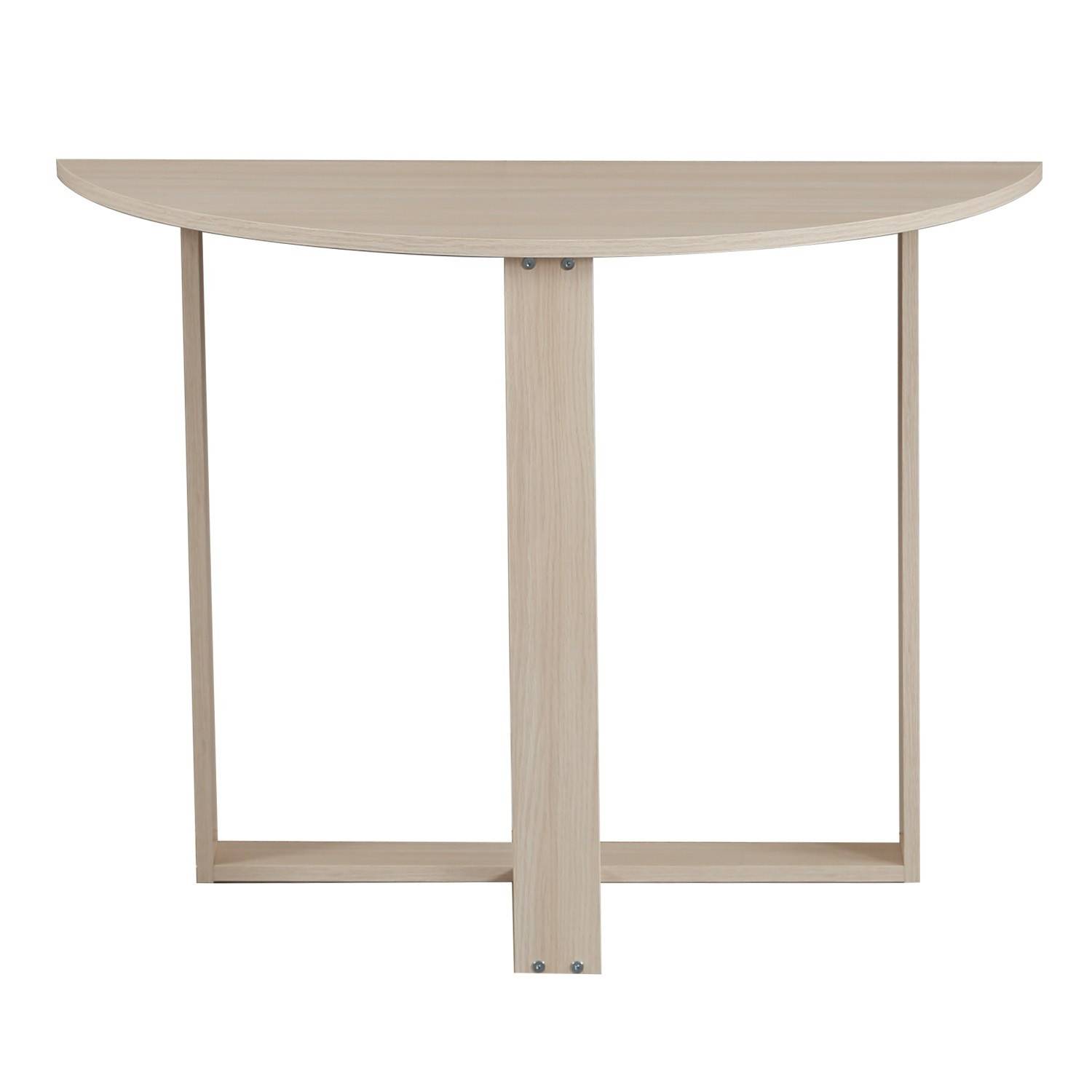 Table console demi-cercle Arothos L106cm Chêne clair