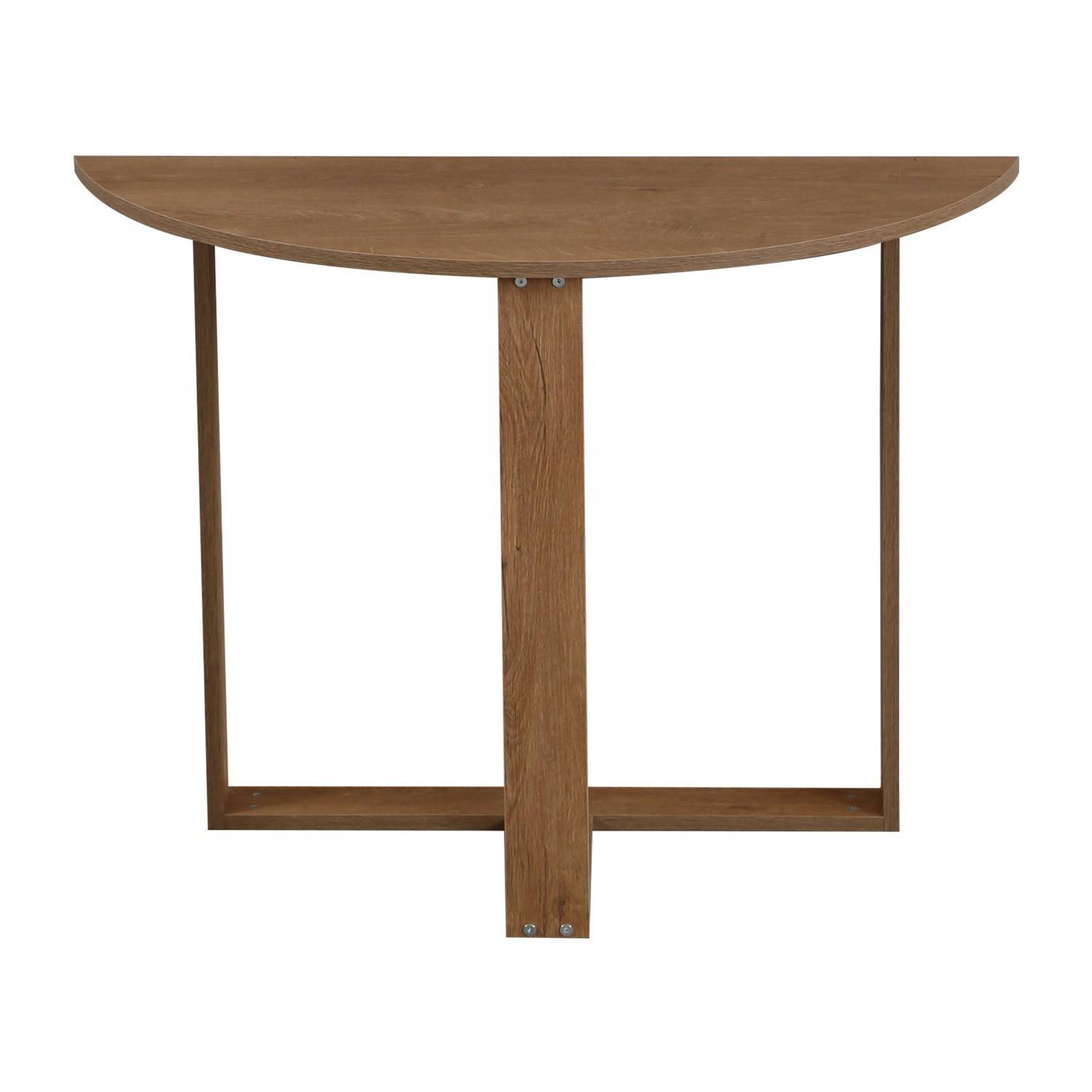 Table console demi-cercle Arothos L106cm Chêne foncé