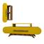 Ellipsis TV-meubel in hout en geel met wandplank