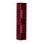 Bücherregal Clavile 129cm Holz Bordeaux