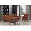 3-Sitzer-Sofa mit Stauraum und Sessel Kohler Velours Kunstledereffekt gepolstert Braun