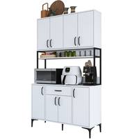 Küchenbuffet 8 Türen und 1 Schublade Ariane L120cm Weiß