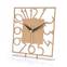 Horloge à poser design Vody L22xH23cm Métal Or