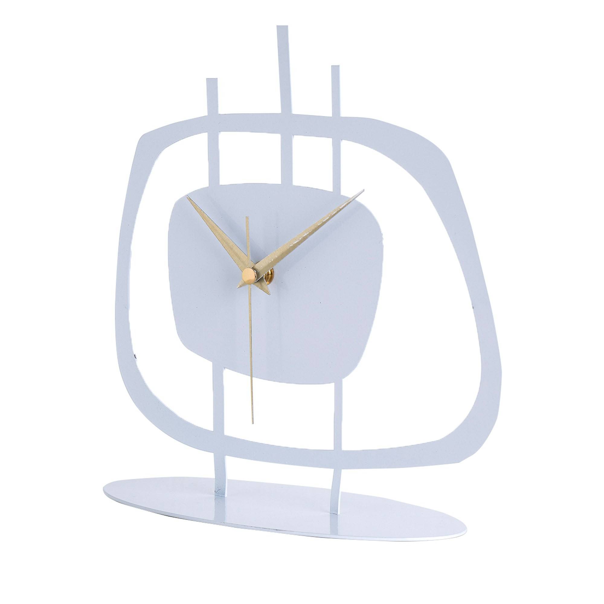 Horloge à poser design Josan L22xH23cm Blanc