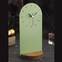 Reloj de sobremesa Lullye L12xH25cm Verde y madera oscura