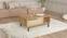 Evelis salontafel met opbergruimte L90cm Hout en licht vlechtwerk