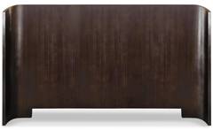 Mahuva Kopfteil Bett 180 cm aus dunklem Holz