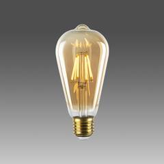Una lampadina edison LED Claritas giallo caldo