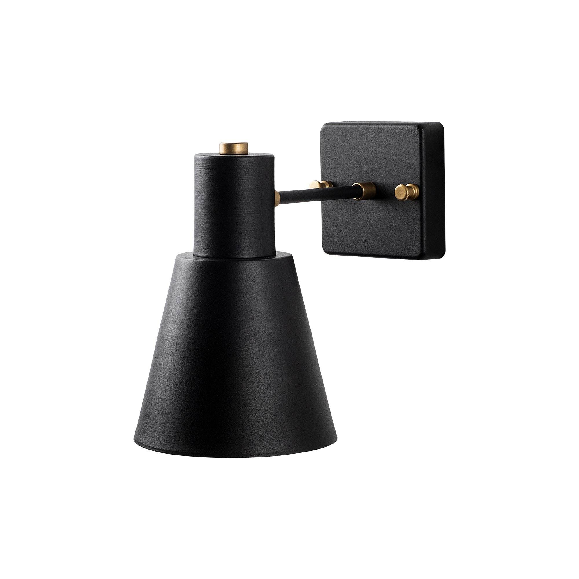 Wandlamp 1 lamp industriële stijl Dunster Metaal Zwart