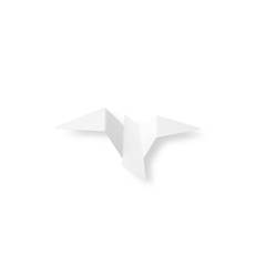 Applique murale LED design oiseau origami Garuda L31cm Métal Blanc