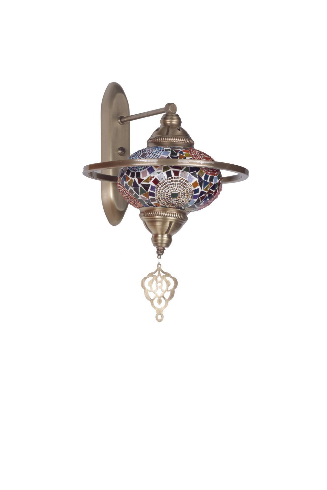 Lampada da parete arabesco sfera Armorum 25 x 44 x 30 cm Metallo Sfumature di rosa