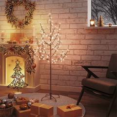 Weihnachtsbaum Starlet H120cm mit Kirschblüten 84 LED Licht Warmweiß