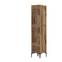 1-deurs kledingkast in industriële stijl Akay L40cm Geometrisch patroon Donker hout