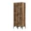 2-deurs kledingkast Akay Geometrisch patroon industriële stijl L80cm Donker hout